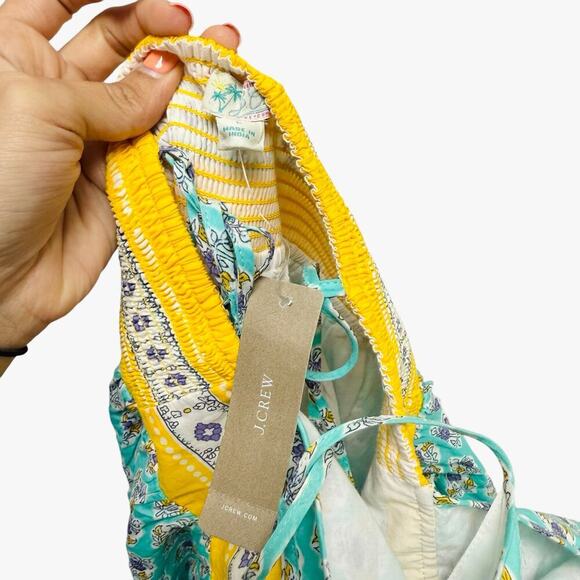 J. Crew Blue and Yellow Ruffled Sundress - Picture 6 of 8